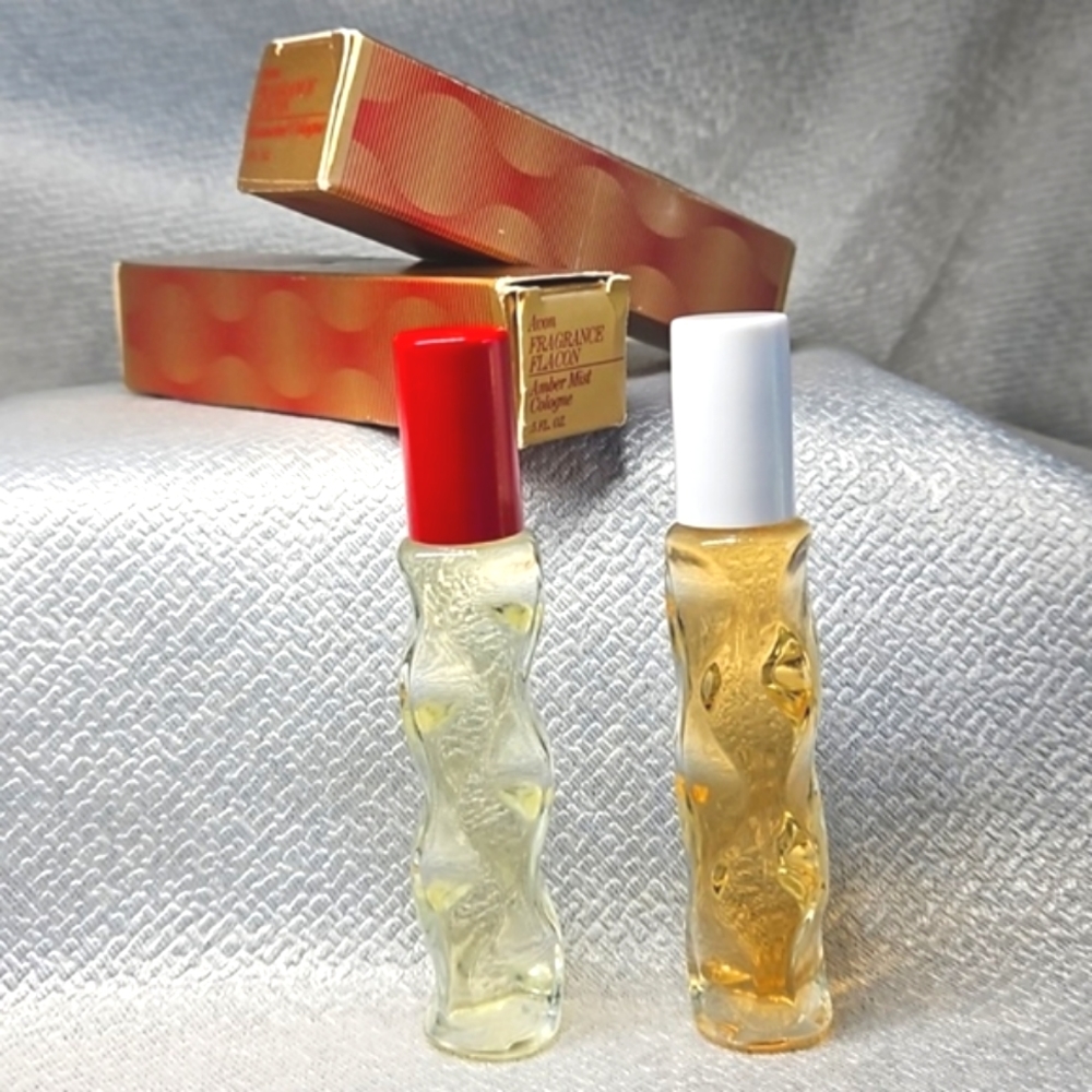 Vintage AVON Cologne Bottles - Pair - 0.5 oz. each - NIB